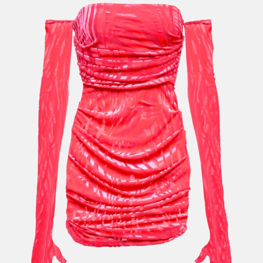 ALEX PERRY Colter ruched minidress - Size UK 8 / US 4